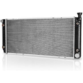 DWVO Radiator Complete Radiator Compatible with Chevy GMC Suburban Yukon Tahoe Pickup Escalade C1500 C2500 C3500 K1500 K2500 K3500 5.0L 5.7L V8 DWRD1018