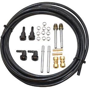 FLK-38 Automotive Replacement Fuel Line Repair Kit 3/8 in (10mm), 23 Pack , Black