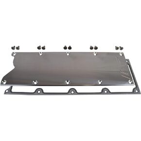 ICT Billet LS Gen 3 Valley Pan Cover Plate with Gasket Billet Aluminum Low Profile Custom Knock Sensor LSX LS1 LM7 LR4 LQ4 LS6 L59 LQ9 LM4 L33 551629G