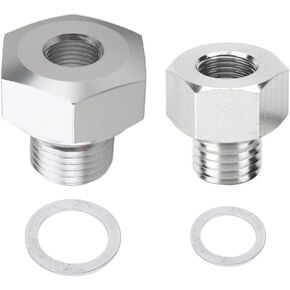 LS Engine Swap Intake Plug Coolant Temp Oil Pressure Sensor Adapter M16 M12 x 1.5 to 1/8 NPT for All GM LS Series Engines LS1 LSX LS3 5.3L 6.0L 6.2L