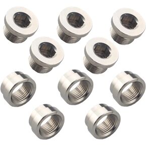 O2 Oxygen Sensor Stepped Weld Bungs (5 Bungs/5 Plugs) M18 x 1.5