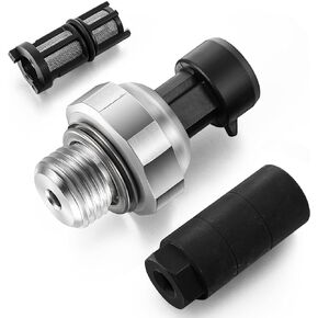 Dreyoo Engine Oil Pressure Sensor Switch, Oil Sending with Screen Filter and Switch Socket, Compatible with Chev Rolet/Che Vy/Silver ADO/Gm C/Sie Rra/Bu Ick/La Crosse/Ca Dillac/ES Calade