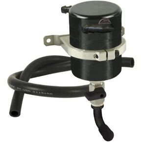 Moroso 85531 Universal Air/Oil Separator Catch Can Kit, Large Body, Black