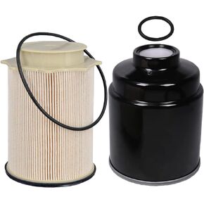 BZANPAR Fuel Filter Water Separator Set for Dodge Ram 2500 3500 4500 5500 6.7L Cummins Turbo Diesel Engines of 2013 2014 2015 2016 2017 2018, Replacement for 68157291AA 68197867AA