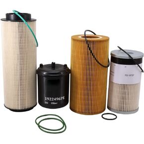EKZFAZA 2277129 Fuel Water Separator Filter,1948921 Oil Filter,1922496 Oil Filter Kit,FS19727 Fuel Filter Water Separator Compatible With Paccar MX-13 Engine
