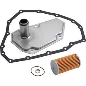 RE0F11A JF015E Transmission Filter Oil Pan Gasket Kit Fits for 2012-2019 Nissan Versa Sentra Versa Note Replaces# 33010-JF015 31726-28X0A 31726-3JX0A RE0F11A 19318012
