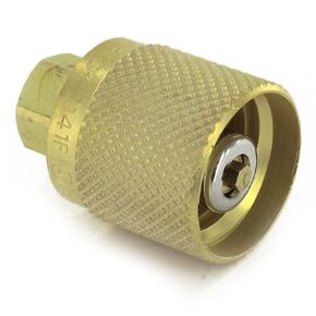 7141F Quick Disconnect Service Check Valve Connector, 1-1/4" ACME Female Inlet x 1/4" NPT Female Outlet