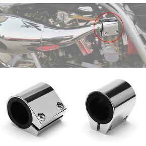 URLWALL 1'' Butt Joint Exhaust Sleeve Clamp Band, 2pcs High Temp Exhaust Narrow Band Muffler Seal Clamp For Yamaha Banshee 1987-2006 Exhaust Pipes Muffler Ends And Exhaust System Connection