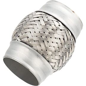 Exhaust Flex Pipe, 2''x 4''Stainless Steel Heavy Duty Exhaust Flex Pipe, Double Braid Exhaust Flex Tube