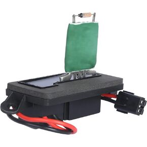 HVAC Blower Motor Fan Resistor Compatible with 1999-2006 Chevy Silverado GMC Sierra, 2000-2002 GMC Yukon, Replaces# 973-004, 15305077, 89019089, 22807122, RU371, 15305077 (2 Holes Mounting Flange)