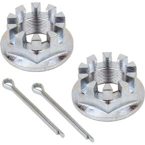 Caltric Set Of 2 Rear Axle Nuts with Pin Compatible with Honda Trx500Fa Foreman Rubicon 500 2001-2017