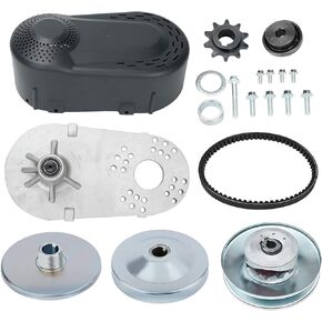 BLACKHORSE-RACING 1" Go Kart Torque Converter CVT Comet Clutch Go Kart Clutch Replaces Comet 219554A 203814A TAV2 30-75 Yerf Dog Manco Mini Bike 10T #40/41 Chain