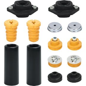 Cheriezing Rear Upper Lower Shock Mounts Grommets & Bump Stops Kit Compatible for Select BMW Model E82 E87 E90 E92-128i/135i 323i/325xi/328i/328xi/330i/335i/335d (14Pcs)