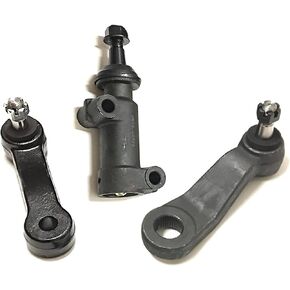 3 Pieces Front Idler Arm, Pitman Arm with 4 Grooves + Idler Arm Assembly Steering Kit Compatible with 4WD Models