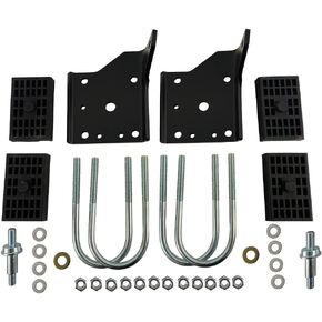 12Pcs Multi Leaf Spring Shock Plate Kit w/Studs For 1968-1972 Chevry Nova Camaro Firebird w/Studs Multileaf Springs Lower Bracket Plates