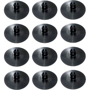 x12 2 Inch 2" Leaf Spring End Tip Wear Pad Anti Squeak Insert Cushion Plastic Silencer Block Round
