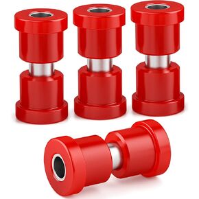 طقم جلبة زنبركية خلفية لنادي السيارات، جلبة وأكمام من مادة البولي يوريثين الربيعية لعربة الجولف لعام 2004-up، استبدال أجزاء تعليق GolfCart الحمراء المحسنة OE يستبدل 1025066 1025064 in Kuwait