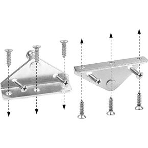OTUAYAUTO YAQLS01 Gas Strut Mounting Brackets - 10mm Ball Stud with Screws (Pack of 4)
