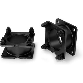 طقم التسوية الأمامية RockTrix - رفع 2 بوصة - متوافق مع 2001-2012 Ford Escape، 2000-2012 Mazda Tribute، 2004-2012 Mercury Mariner - فاصل فولاذي أسود
