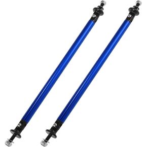 X AUTOHAUX 2pcs 200mm 7.87" Splitter Support Rods Adjustable Front Rear Bumper Lip Splitter Strut Rod Tie Support Bars Fit Most Vehicle Black