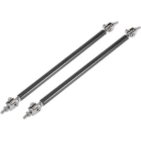 X AUTOHAUX 2 قطعة 11 "-13" سيارة قابل للتعديل الجبهة حافة مصد السيارة الفاصل تبختر التعادل قضيب بار العالمي ألياف الكربون الأسود نمط in Kuwait