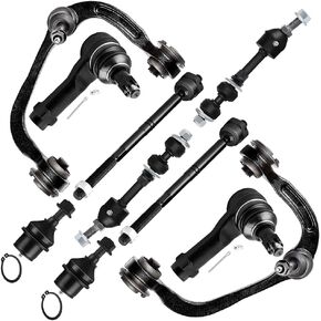 SCITOO 10pcs 2WD Front Suspension Kit Upper Control Arm Inner Outer Tie Rod End Sway Bar Link Lower Ball Joint Fit 2005-2008 For F-150 2006-2008 For Lincoln Mark LT