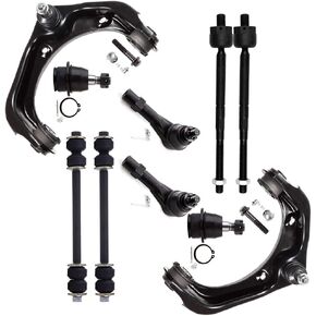 SCITOO 10pcs Front Suspension Kit Upper Control Arm Inner Outer Tie Rod End Sway Bar Link Lower Ball Joint Fit 2006-2010 For Ford Explorer For Mercury Mountaineer