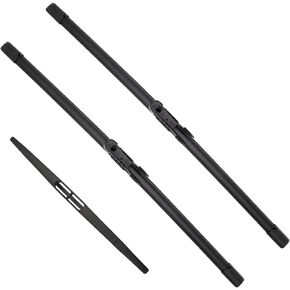 3Pcs for Dodge Magnum Windshield Wiper Blades 2005 2006 2007 2008 Dodge Magnum, Original Equipment Automotive Replacement Windshield Wiper Blades - 22"/22"/11" (Set of 3) U/J HOOK