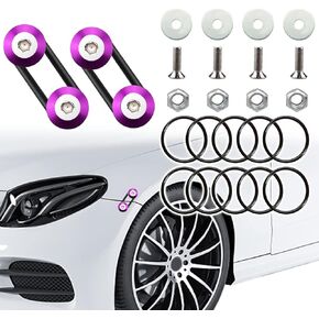 Mejiao Bumper Quick Release Kit, Quick Release Trunk Front Rear Bumper，Fasteners Fenders Holders Kit Compatible for Universal Car Bumper-Black