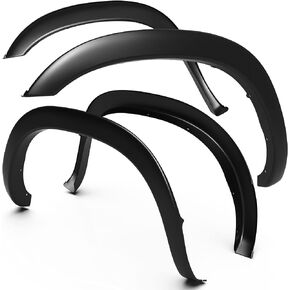 Tyger Auto TG-FF6D4198 for 2002-2008 Dodge Ram 1500; 2003-2009 Ram 2500 3500 (ONLY Fit 6.5' Truck Bed) | Paintable Fine-Textured Matte Black Factory Style Fender Flare Set, 4 Piece