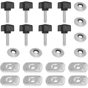 Thumb Screw Kit Universal Hard Top Bolts for Jeep Wrangler Quick Removal Fastener Compatible for Jeep Wrangler YJ TJ JK JKU Sports Sahara Freedom Rubicon X & Unlimited X 2/4 Door 1995-2018