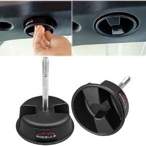 MOEBULB Hardtop Top Hard Panel Mounting Screw Knob 2pcs Compatible with Jeep Wrangler JK 2dr and Unlimited 4dr 2007-2019（Black）