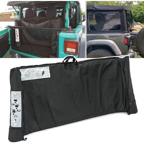 Soft Top Window Storage Bag fits for 2018 2019 2020 2021 2022 2023 2024 Jeep Wrangler JL JLU Sports Sahara Freedom Rubicon Unlimited 2 Door & 4 Door Replace Oem 68358392AC