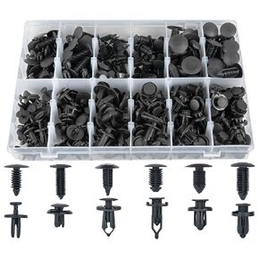 Sunplustrade 240 Pcs Bumper Clips Car Clips Plastic Rivets Fasteners Push Retainer Kit Most Popular Sizes Auto Push Pin Rivets Set - GM Ford Toyota Honda Chrysler
