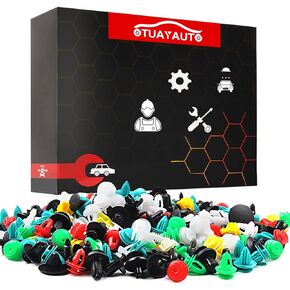 OTUAYAUTO 500PCS Universal Car Clips - Plastic Car Fasteners, Bumper Clips, Door Panel Clip with 39 Size Automotive Push Pin - Replacment for All Ford Models