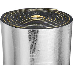 Car Heat Sound Deadening Insulation Mat, - 197 Mil 6.5 Sqft Automobile Sound Deadening & Heat Insulation Material for Auto Hood Engine Roof Door and Trunk,Aluminum Foil Finish ,40 Inch x 24 Inch