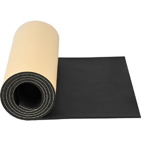 Sound Deadening Material for Cars 157mil 4mm 18sqft Adhesive Automotive Sound Dampening Foam Mat Soundproof Deadener Closed Cell Foam Noise Reducing and Heat Insulation for Vehicle Van Truck - 1 Roll