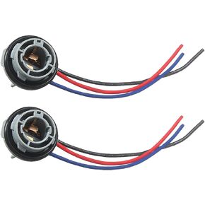 2PCS 1157 LED Bulb Socket Plug, Waterproof Turn Signal Brake Light Tail Light Socket Harness, Base Plug Connector Professional Car Accessories Fits Most Cars, Trucks, SUVs