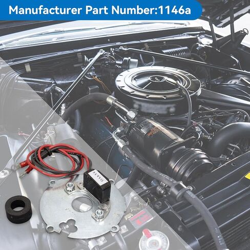 مجموعة تحويل الإشعال الإلكترونية 1146A لـ Delco 4 أسطوانات متوافقة مع Chris Craft، Mercruiser، OMC، Waukesha، Universal 1968-70 Atomic Four in Kuwait