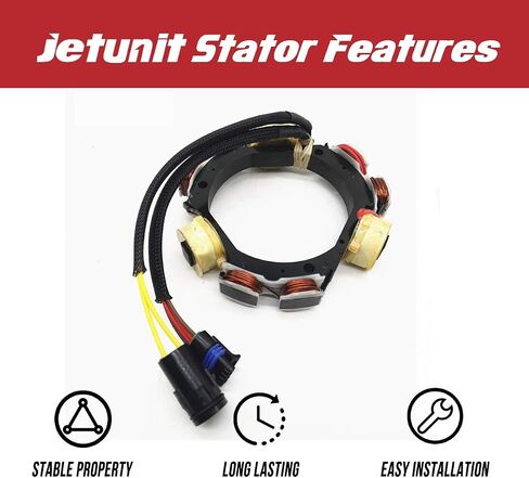 JETUNIT Stator For Johnson Evinrude 584548 173-4821 Outboard 9.9 HP(2 Cyl) 25 35 HP(3 Cyl) 584821 763761(1995-2001)12-AMP 4/2-Stroke in Saudi Arabia