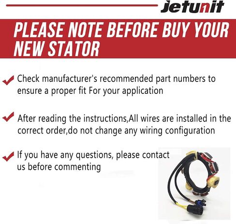 JETUNIT Stator For Johnson Evinrude 584548 173-4821 Outboard 9.9 HP(2 Cyl) 25 35 HP(3 Cyl) 584821 763761(1995-2001)12-AMP 4/2-Stroke in Saudi Arabia