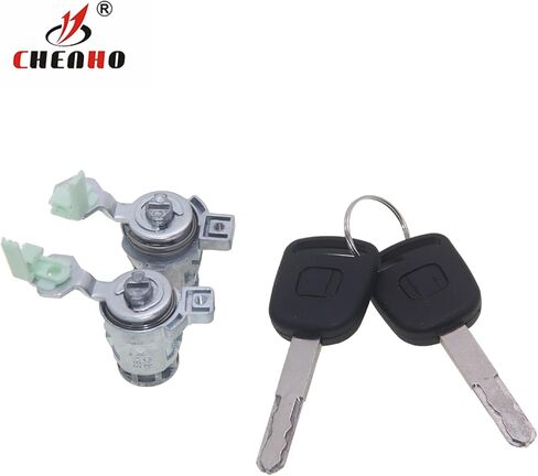 Ignition Switch Lock Cylinder Assembly Compatible with Honda Accord CRV Odyssey FIT 2003-2008 06350-SAA-G30 35100-SDA-A71 with Chip ID48 CHENHO (ID48 Key with Lock Cylinder) in Kuwait