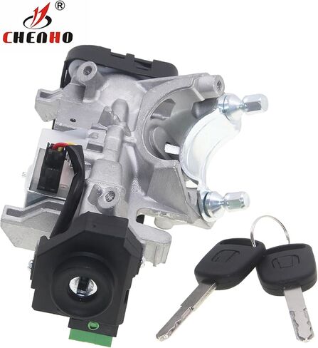 Ignition Switch Lock Cylinder Assembly Compatible with Honda Accord CRV Odyssey FIT 2003-2008 06350-SAA-G30 35100-SDA-A71 with Chip ID48 CHENHO (ID48 Key with Lock Cylinder) in Kuwait