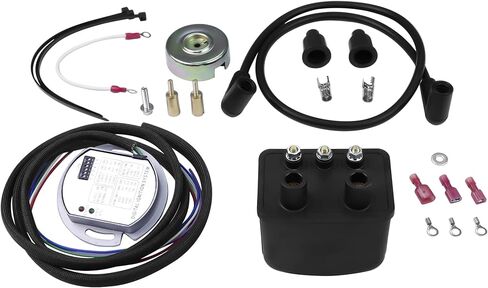 مجموعة ملف إشعال قابلة للبرمجة للدراجة النارية 53-660 متوافقة مع 1970-1999 Harley Davidson Big Twin (باستثناء الكاميرا المزدوجة) و1971-2003 Harley Sportster (باستثناء موديلات "S")، استبدل 60-53-660-06 in Kuwait