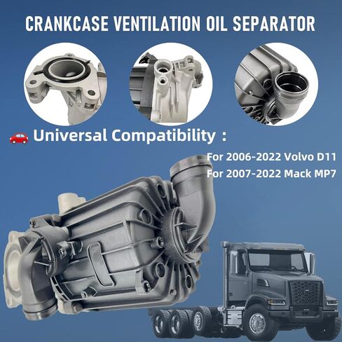 LOBIUTIYA 21679517 Crankcase Ventilation Separator For 2006-2022 Volvo D11 MP7 with Gasket OEM 21679517 22999818 21975959… in Saudi Arabia