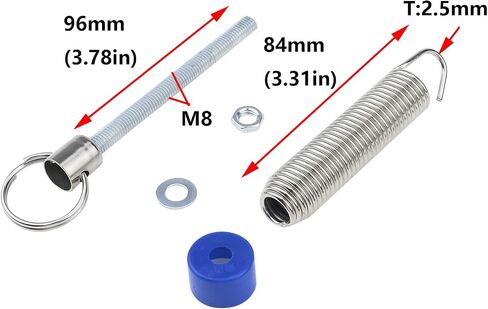Antrader 2 Pack Car Trunk Lid Spring,Adjustable Universal Trunk Spring Lifting Device, Car Trunk Automatic Lifting Spring in Saudi Arabia