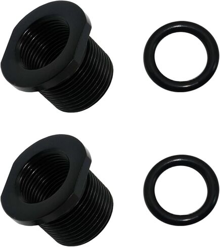 2 قطعة محولات وغسالات، طقم معدني بديل، 1/2 * 28، 5/8 * 24، أسود in Kuwait