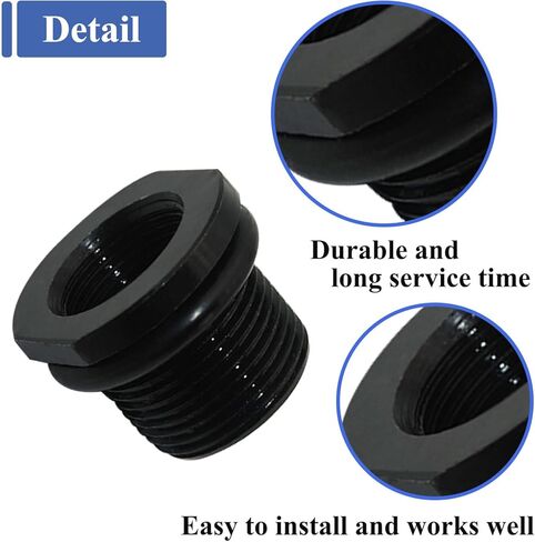 2 قطعة محولات وغسالات، طقم معدني بديل، 1/2 * 28، 5/8 * 24، أسود in Kuwait