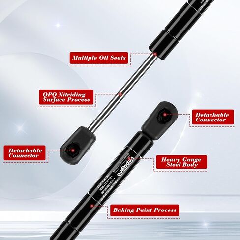 10 بوصة 35 رطل/156N دعامات رفع الصدمات الغازية متوافقة مع صندوق أدوات التقاط الشاحنة وغطاء باب RV، مجموعة من 2 Vepagoo in Kuwait