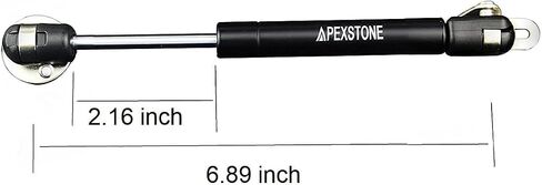Apexstone 80N/18lb 8 بوصة دعامة غاز 4 عدد 80N دعامة غاز 8 بوصة خزانة تبختر غاز 80N غاز زنبركي صدمات رفع الغاز يدعم بقاء الغطاء، مجموعة من 4 in Saudi Arabia
